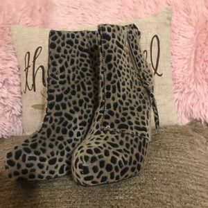 #86 Big Buddha Leopard Print Boots